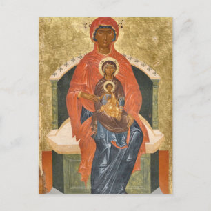 Jungfrun, St. Anna och Kristus, Angelos Akotantos Vykort