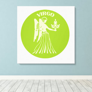 Jungfrun, Stjärntecken, Horoskop, Astrologi Canvastryck