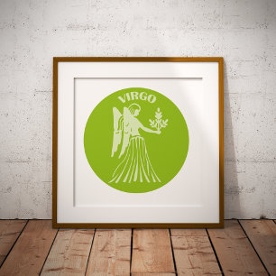 Jungfrun, Stjärntecken, Horoskop, Astrologi Poster
