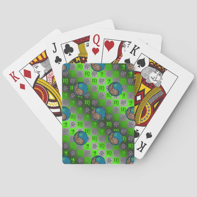 Jungfrun & Vattenkanin Casinokort (Baksidan)