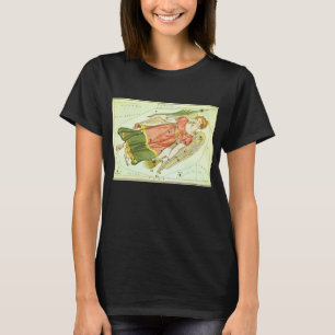 Jungfrun Virgin Retro Stjärnbild Urania's Mirror Tee