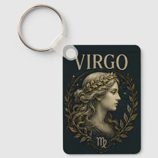 Jungfrun Zodiac Stjärntecken Astrologi Symbol Nyckelring