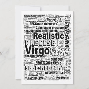 Jungfrun Zodiak Ordmoln Inspiration Inbjudningar