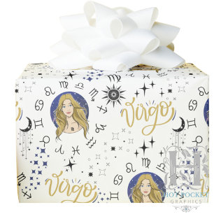 Jungfrun Zodiak Presentpapper
