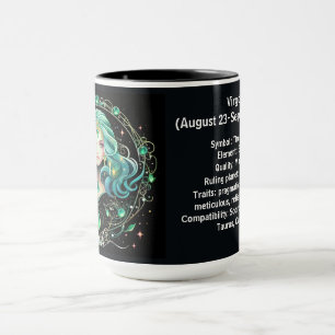 Jungfrun Zodiakalkonst för 23 augusti–22 september Mugg