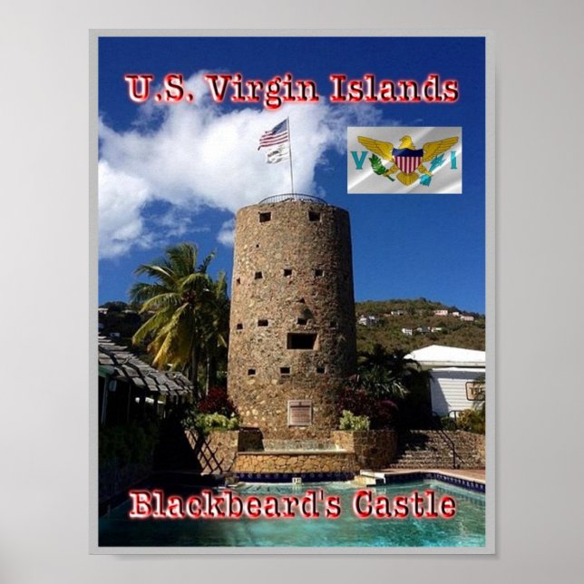 Jungfruöarna - Blackbeards Castle - Poster (Framsidan)