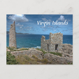Jungfruöarna Castle-vykort Vykort