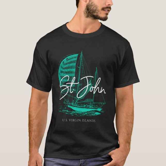 Jungfruöarna, Johannesört T Shirt (Framsida)