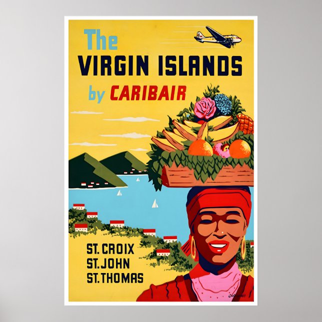 Jungfruöarna Konst St Croix Resa Poster St John (Framsidan)