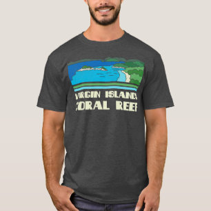 Jungfruöarna Koral Reef Nationellt monument T Shirt