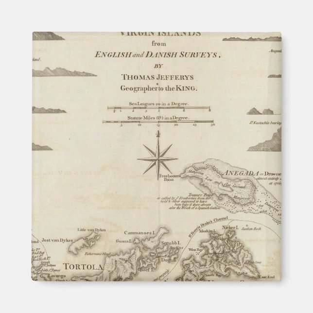 Jungfruöarna Magnet (Framsidan)