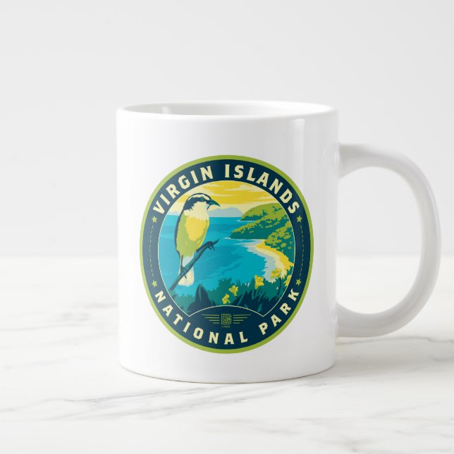 Jungfruöarna nationalpark jumbo mugg (Höger)