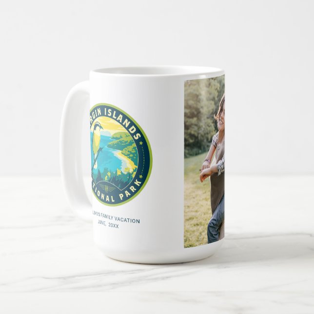 Jungfruöarna nationalpark kaffemugg (Framsida vänster)
