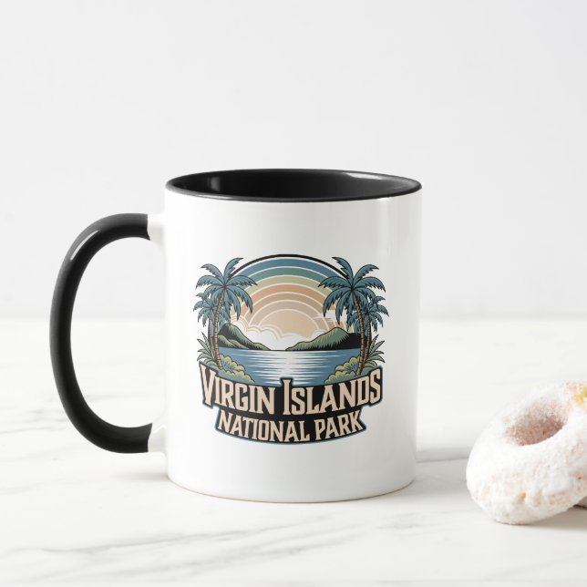 Jungfruöarna nationalpark mugg (Med munk)