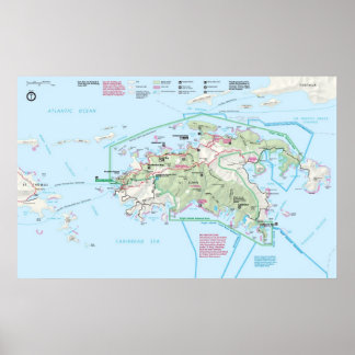 Jungfruöarna nationalpark poster