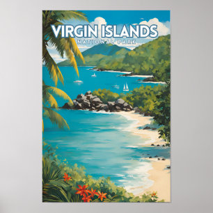 Jungfruöarna nationalpark poster