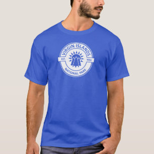 Jungfruöarna Nationalparken Sol Träd T Shirt