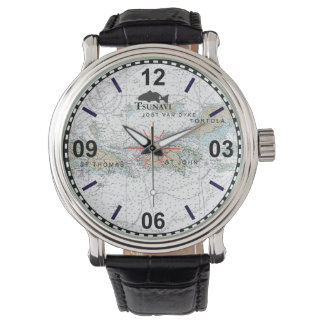 Jungfruöarna Nautical Chart Watch Armbandsur