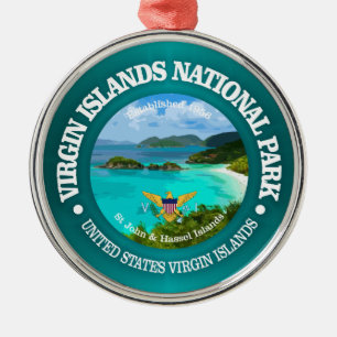 Jungfruöarna NP Julgransprydnad Metall