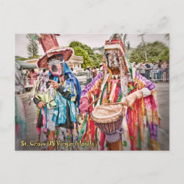 Jungfruöarna St. Croix VI Masqueraders Karibien Vykort