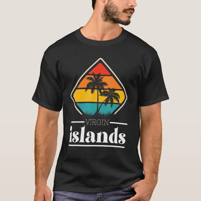 Jungfruöarna St John National Park Souvenir Beac T Shirt (Framsida)