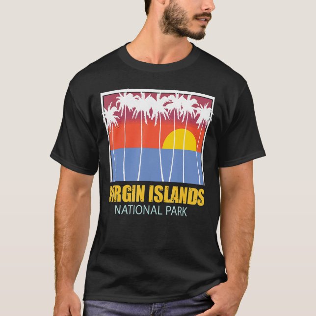 Jungfruöarna St John Souvenir Handflatan T Shirt (Framsida)