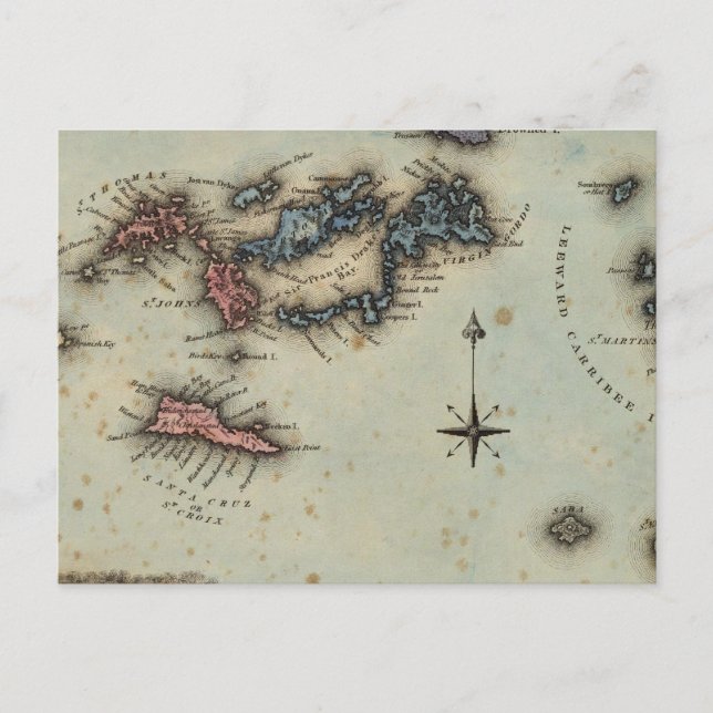 Jungfruöarna Vykort (Framsida)