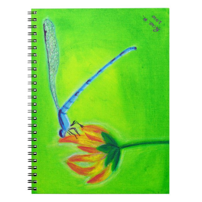 Jungfruslända Anteckningsbok Med Spiral (Framsidan)