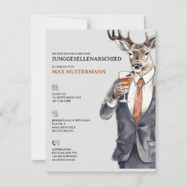 Junggesellenabschied Einladung Männer Vorlage Meddelande