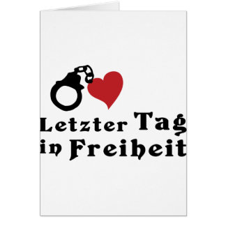 junggesellenabschied / hochzeit hälsningskort