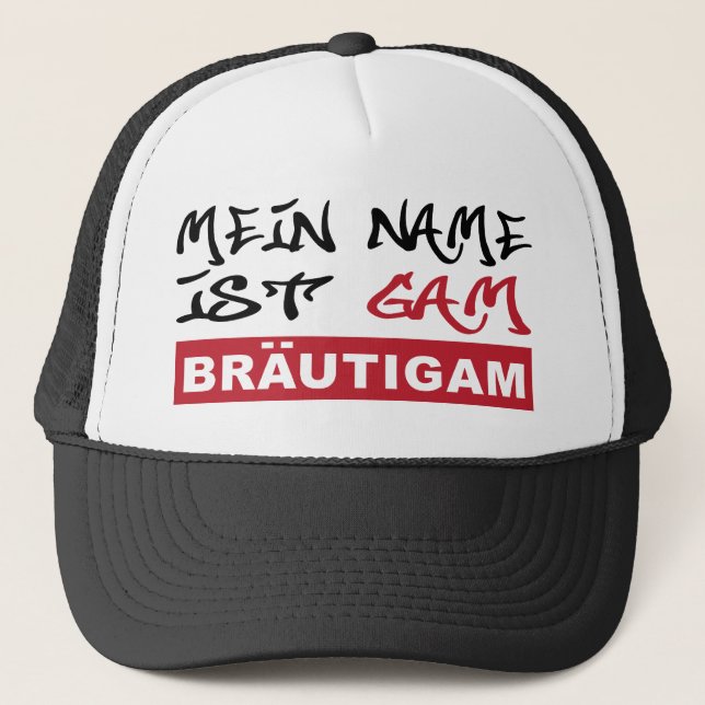 junggesellenabschied / hochzeit truckerkeps (Framsida)