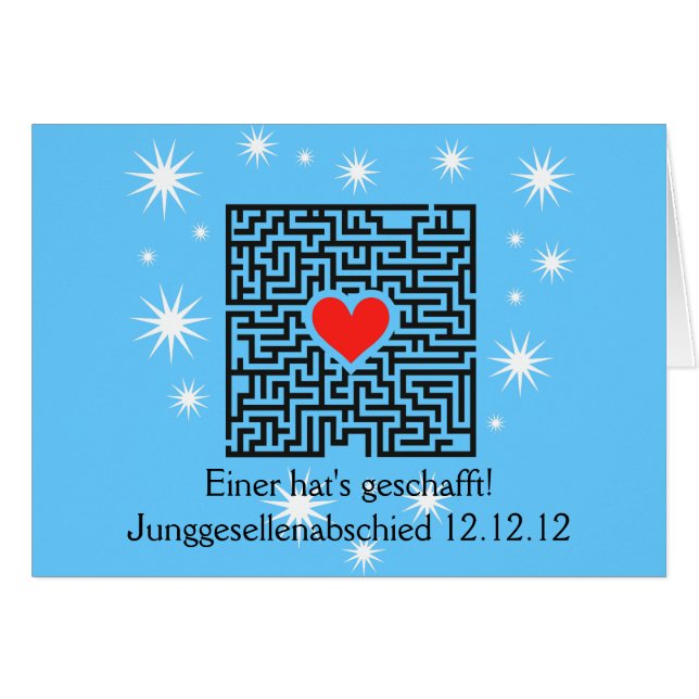 Junggesellenabschlied Zubehört Hälsningskort (Framsidan Horizontal)