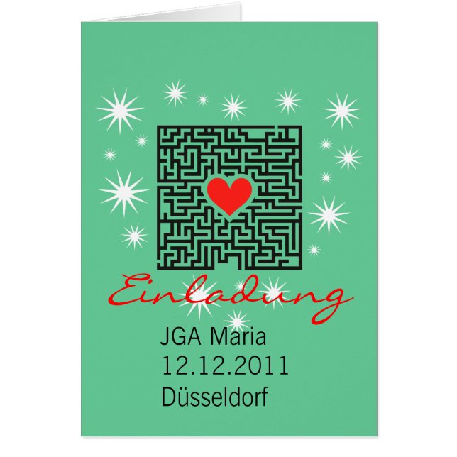 Junggesellenabschlied Zubehört OBS Kort (Framsidan)