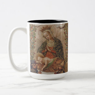 Junggin Adoring the Jesus Child Jul Två-Tonad Mugg