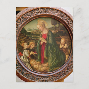 Junggin Adoring the Jesus Child Vykort