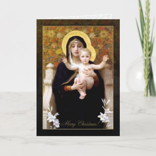 Junggin i Lilies av William Bouguereau Helgkort