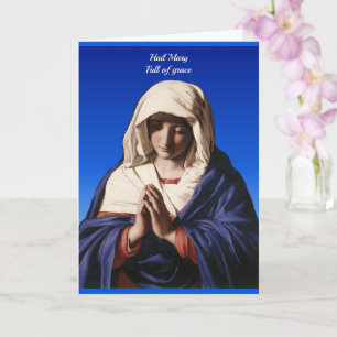 Junggin Mary i Prayer får bra personlig anpassning Kort