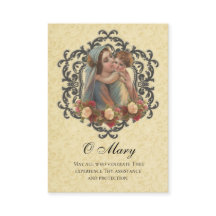 Junggin Mary Jesus Andlig, kommunalt Heliga Card