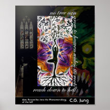 Jungian Bra Evil Quote Träd Roots Heaven Mandala