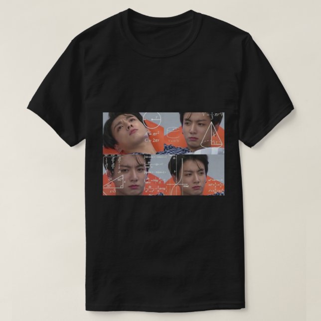 Jungkook Confused Meme Sticker Tote Bag.png T Shirt (Design framsida)