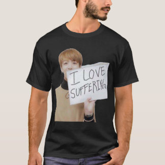 Jungkook I Kärlek Suffering meme Sticker.png T Shirt
