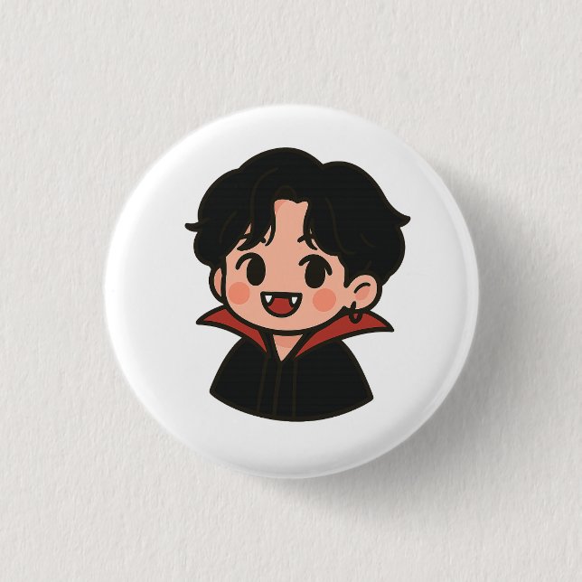 Jungkook-Inspired Vampire Pin – K-Pop Collection  Knapp (Framsida)