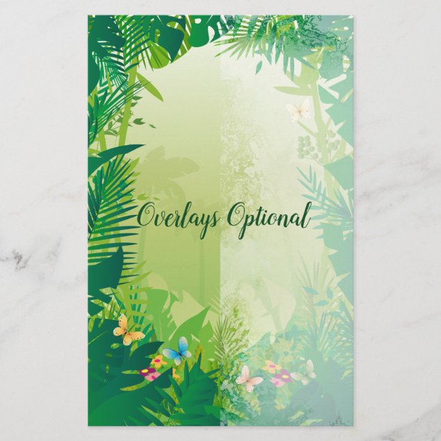 Jungle 1-mallsalternativ brevpapper (Framsida)