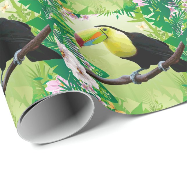 Jungle 2 Wrapping Papper Presentpapper (Rullad Hörn)