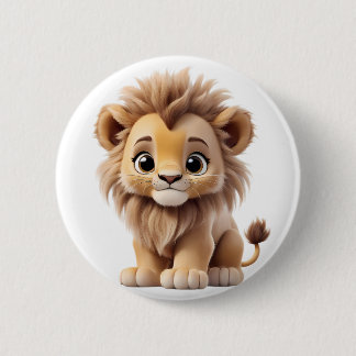 Jungle Adorable Lion Cub Sitting Portrait Knapp