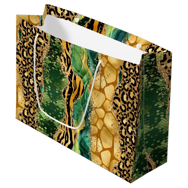Jungle Agate | Vild Glam Texturmönster (Framsidan Vinklad)