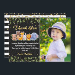 Jungle Animal Friends Zoo Party Birthday Photo Tack Kort<br><div class="desc">Jungle Animal Friends Zoo Party Birthday Foto - tackkort</div>