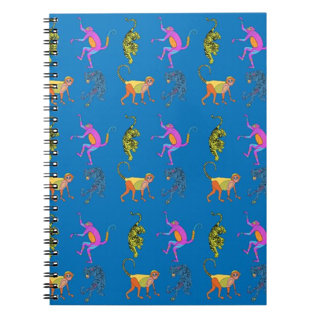 Jungle Animal Notebook Anteckningsbok (Framsidan)