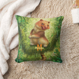 Jungle Animal Träd Kangaroo Dekorativ kudde