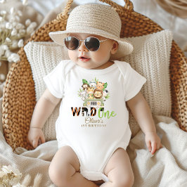 Jungle Animal Vild 1 bil 1: a födelsedag T Shirt